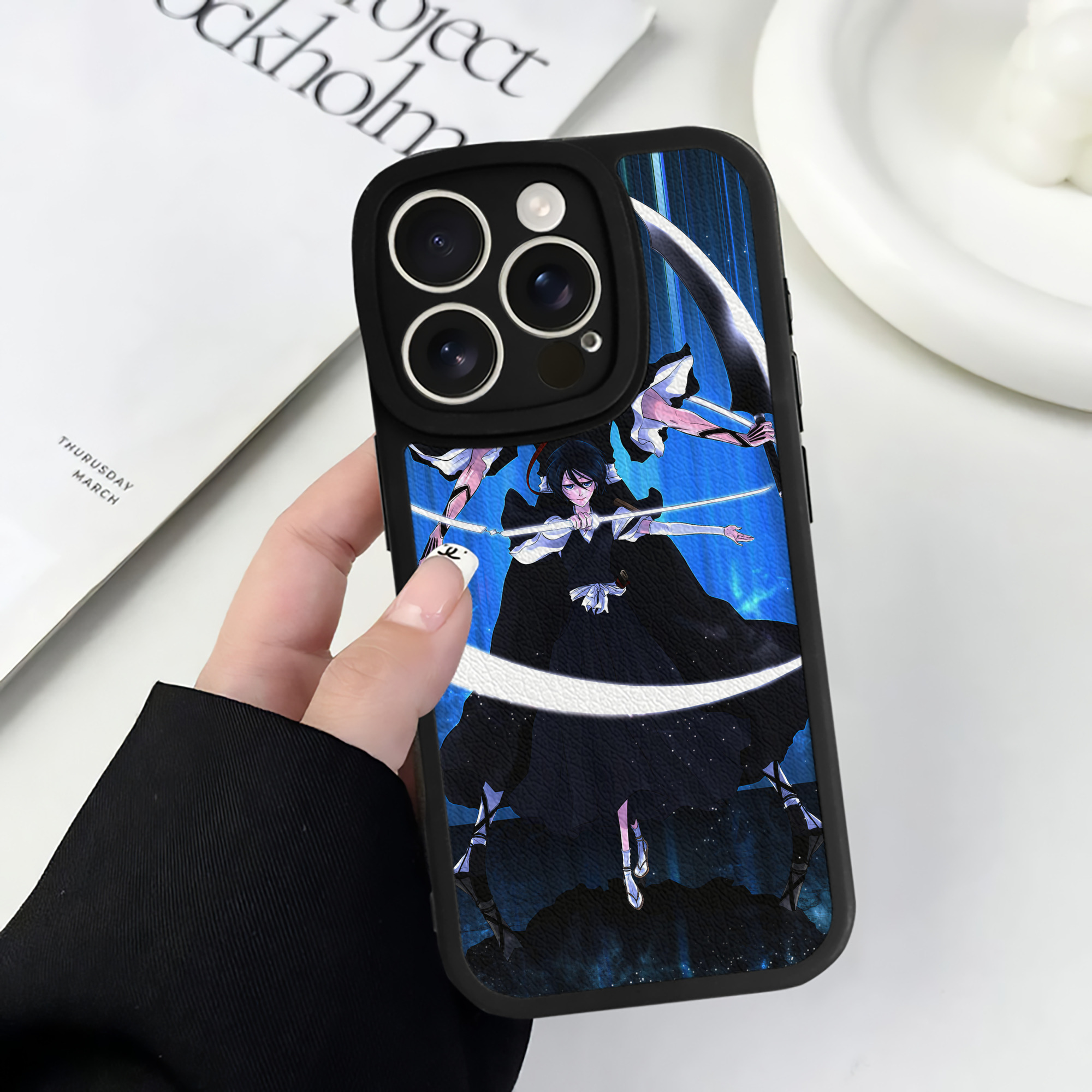 （画像用） ブリーチ BLEACH 【iPhone 16シリーズ対応】シリコンスマホケース（レザー調） 材質：シリコン